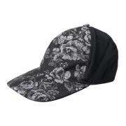 Dolce & Gabbana Blommig Baseballkeps Black, Herr