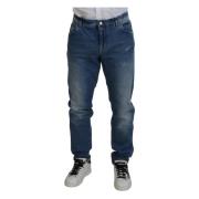 Dolce & Gabbana Elegant Skinny Jeans Blue, Herr