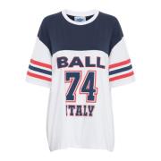 Ball Sportig Oversize T-shirt med Ränder Multicolor, Dam