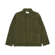 Universal Works Oliv Field Jacket - Klassisk Stil Green, Herr