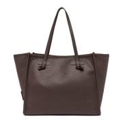 Gianni Chiarini Brun läder shoppingväska med clutch Brown, Dam