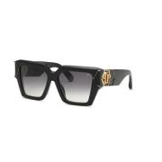 Philipp Plein Svart Rök Gradient Solglasögon Black, Unisex