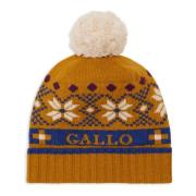 GALLO Julig ull och kashmirbeanie med mudd Multicolor, Unisex