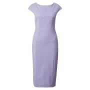 Hugo Boss Lila Midi Etuikjole med Slits Purple, Dam