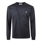 Stone Island Avslappnad Bomullstee Blue, Herr