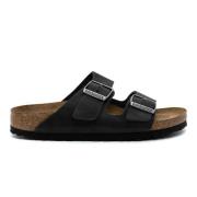 Birkenstock Svart Rem Sandaler Black, Herr