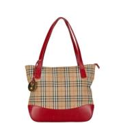 Burberry Vintage Pre-owned Canvas handvskor Red, Dam