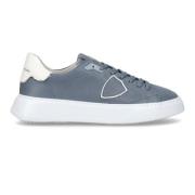 Philippe Model Blå Nubuck Casual Sneakers Blue, Herr