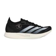 Y-3 Svart Vit Sneakers Tyg Gummisula Black, Herr