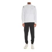 Emporio Armani EA7 Sportig Tracksuit för Aktiv Livsstil White, Herr