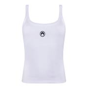 Marine Serre Vit Månelogo Tanktop White, Dam