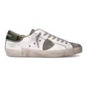 Philippe Model Vita Tennissneakers med Neon Piping White, Herr