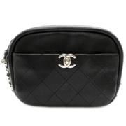 Chanel Vintage Pre-owned Tyg chanel-vskor Black, Dam