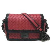 Bottega Veneta Vintage Pre-owned Laeder axelremsvskor Red, Dam