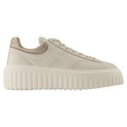 Hogan Laeder sneakers Beige, Dam