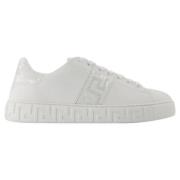 Versace Bomull sneakers White, Dam