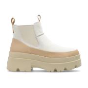 UGG Läder ankelboots 'Brisbane' Beige, Dam