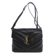 Yves Saint Laurent Vintage Pre-owned Laeder axelremsvskor Black, Dam