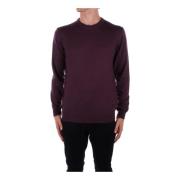 Woolrich Logo Front Sweaters Purple, Herr