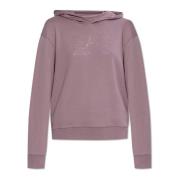 Emporio Armani EA7 Sweatshirt med Logo Purple, Dam