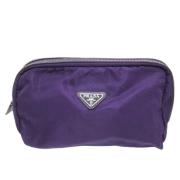 Prada Vintage Pre-owned Tyg kuvertvskor Purple, Dam