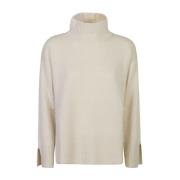 Le Tricot Perugia Beige Sweaters för Stiligt Utseende Beige, Dam