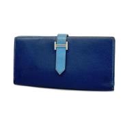 Hermès Vintage Pre-owned Laeder plnbcker Blue, Dam