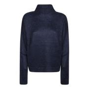 Dondup Turtleneck Sweater Blue, Dam