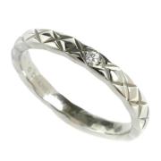 Chanel Vintage Pre-owned Platina ringar Gray, Unisex