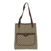 Gucci Vintage Pre-owned Canvas gucci-vskor Beige, Dam