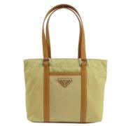 Prada Vintage Pre-owned Tyg prada-vskor Beige, Dam