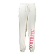 Tommy Hilfiger Sportiga vita dambyxor med elastisk midja White, Dam