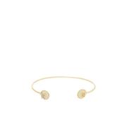 Carolina Herrera Jasmin Kristall Guld Armband Yellow, Dam