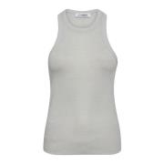 Co'Couture Glitter Tank Top Saharacc Stil Gray, Dam