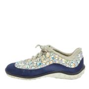 Miu Miu Pre-owned Pre-owned Satin sneakers Blue, Dam