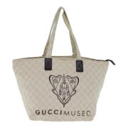 Gucci Vintage Pre-owned Canvas totevskor Beige, Dam