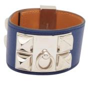 Hermès Vintage Pre-owned Laeder armband Blue, Dam