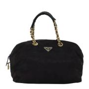 Prada Vintage Pre-owned Tyg prada-vskor Black, Dam