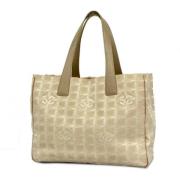 Chanel Vintage Pre-owned Nylon resvskor Beige, Dam