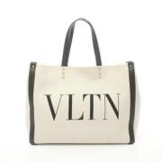 Valentino Vintage Pre-owned Canvas totevskor Beige, Dam