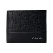 Calvin Klein Svart Enkel Polyester Herr Plånbok Black, Herr