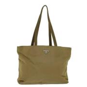 Prada Vintage Pre-owned Tyg totevskor Beige, Dam