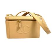 Chanel Vintage Pre-owned Laeder chanel-vskor Beige, Dam