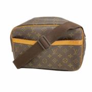 Louis Vuitton Vintage Pre-owned Tyg axelremsvskor Brown, Dam