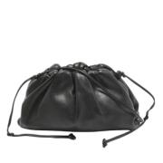 Bottega Veneta Vintage Pre-owned Laeder kuvertvskor Black, Dam