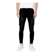 Antony Morato Svarta dragkedja knapp jeans höst/vinter Black, Herr