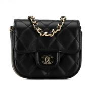 Chanel Vintage Pre-owned Laeder chanel-vskor Black, Dam