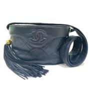 Chanel Vintage Pre-owned Laeder chanel-vskor Blue, Dam