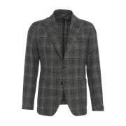 Tagliatore Grå Blazer Aw24 Herrmode Gray, Herr