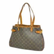 Louis Vuitton Vintage Pre-owned Tyg axelremsvskor Brown, Dam